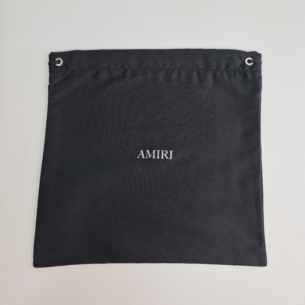 AMIRI Dust Bag Black Drawstring Storage Pouch 9.5" x 9"